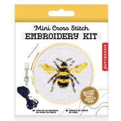 Bee Mini Cross Stitch Embroidery Kit