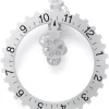 Big Wheel Wall Clock Silver