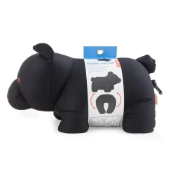 Black Bear Zip & Flip Travel Pillow