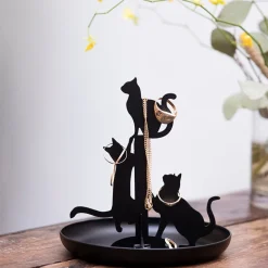 Black Cats Jewelry Holder