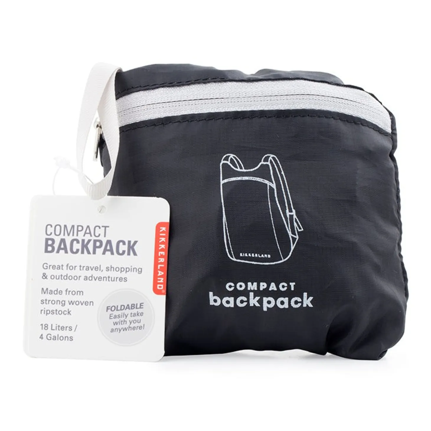 Black Compact Backpack