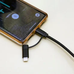 Black 2-in-1 Braided Cable