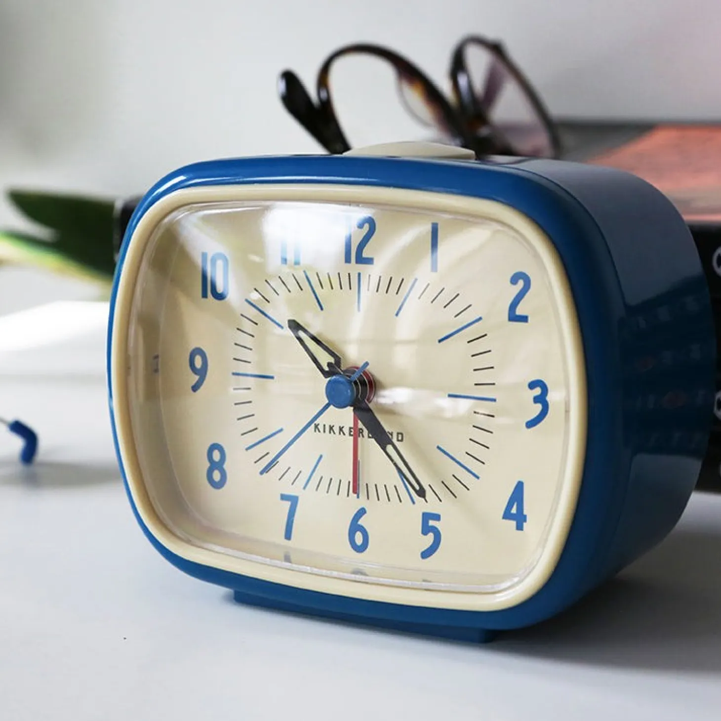 Blue Retro Alarm Clock