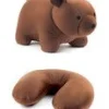 Brown Bear Zip & Flip Travel Pillow