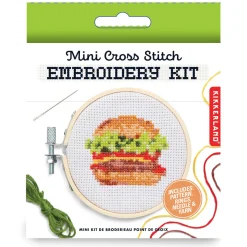 Burger Mini Cross Embroidery Kit