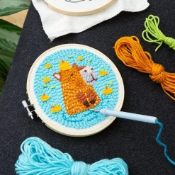 Capybara Punch Needle