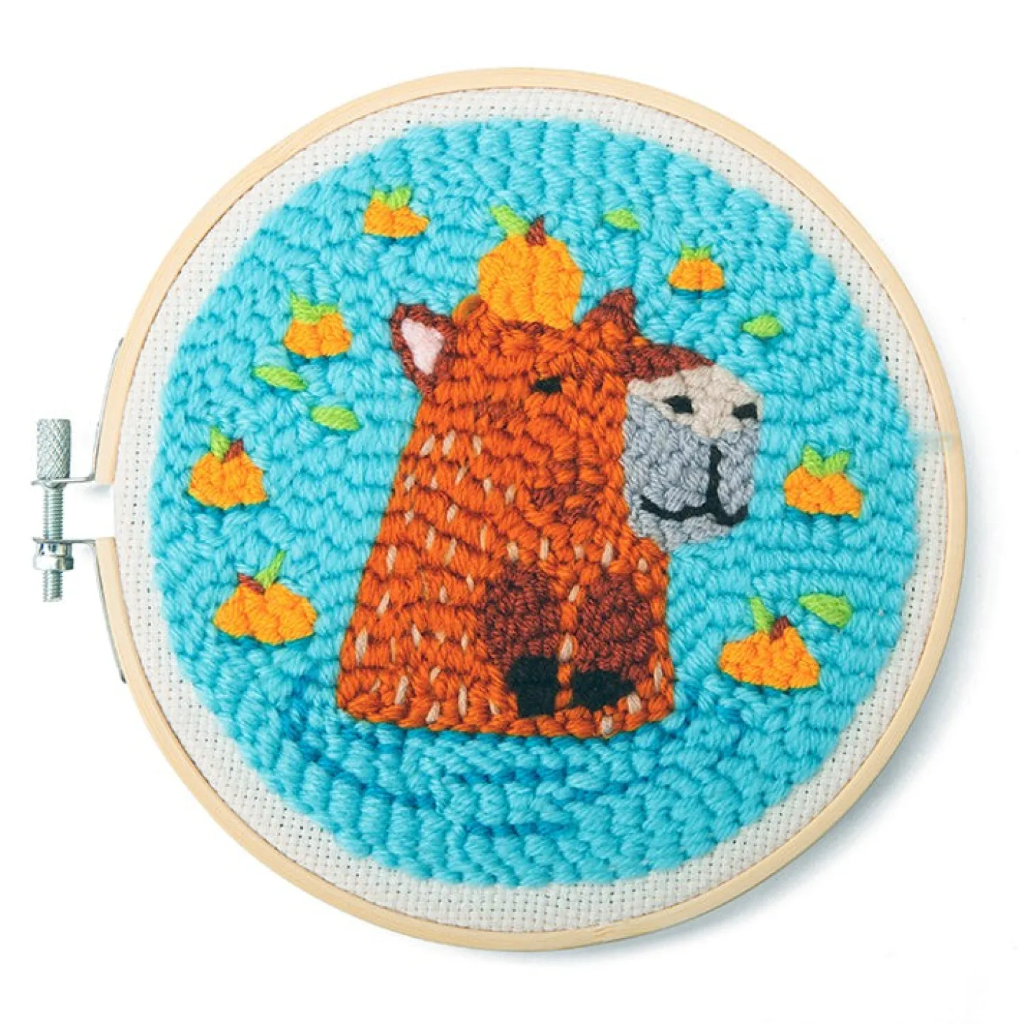 Capybara Punch Needle
