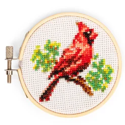 Cardinal Mini Cross Stitch Embroidery