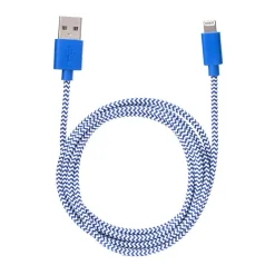 Chevron Cotton Bradied Charging Cord