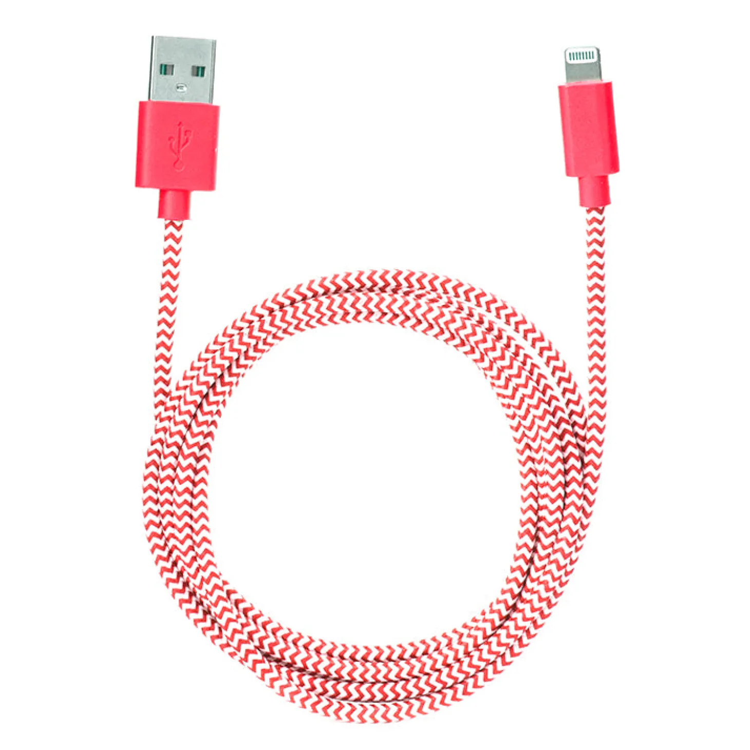 Chevron Cotton Bradied Charging Cord