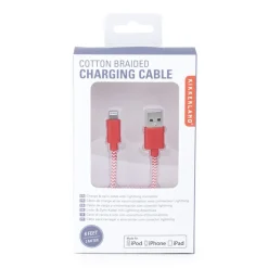 Chevron Cotton Bradied Charging Cord
