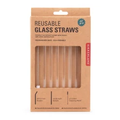 Clear Reusable Glass Straws