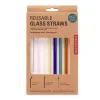 Colorful Reusable Glass Straws