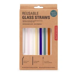 Colorful Reusable Glass Straws