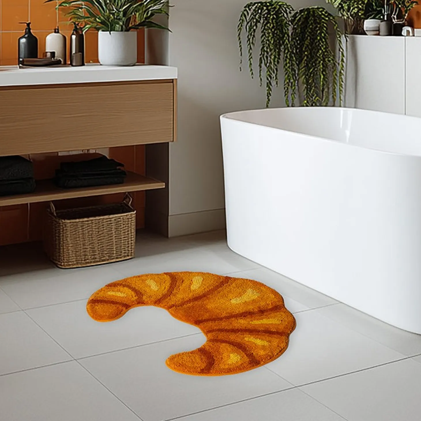 Croissant Bath Rug