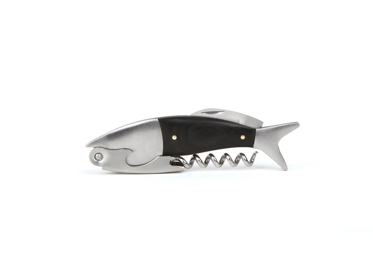 Dark Wood Fish Corkscrew