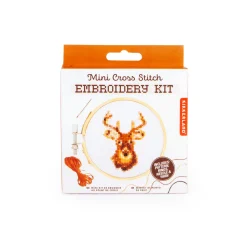 Deer Mini Cross Stitch Embroidery Kit