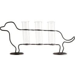 Doggy Triple Tube Vase