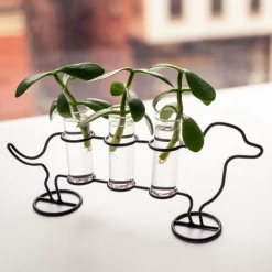 Doggy Triple Tube Vase