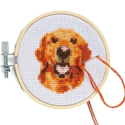 Dog Mini Cross Embroidery Kit