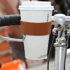 Fiets Leather Bike Cup Holder
