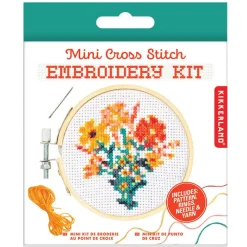 Flowers Mini Cross Stitch Embroidery Kit