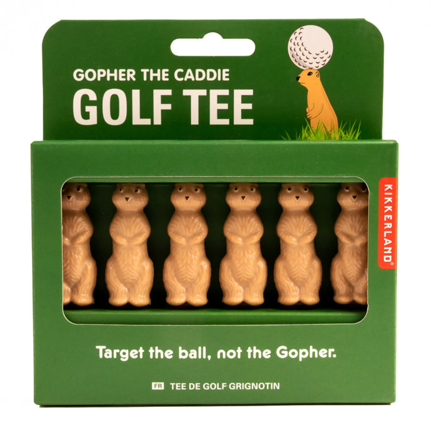 Gopher the Caddie Golf Tee