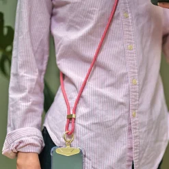 Inkerie Charge & Carry Phone Lanyard Pink