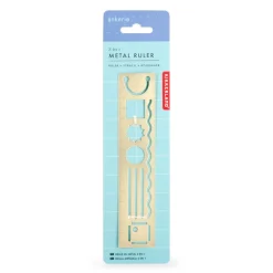 Inkerie 3 in 1 Metal Ruler