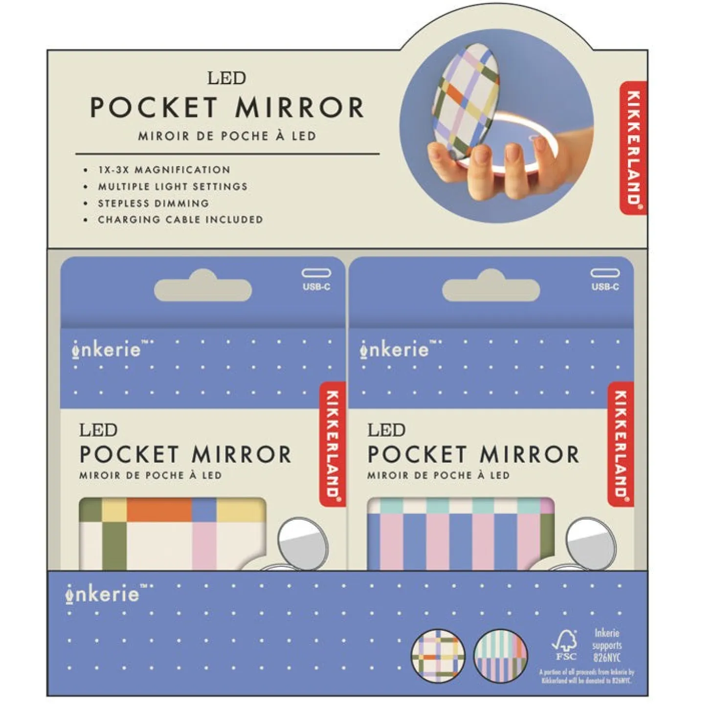 Inkerie Led Pocket Mirror