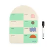 Inkerie Magnetic Dry Erase Weekly Memo Board