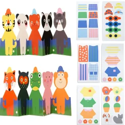 Kidoki Animal Dress-up Reusable Stickers