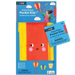Kidoki Funny Faces Pocket Kites
