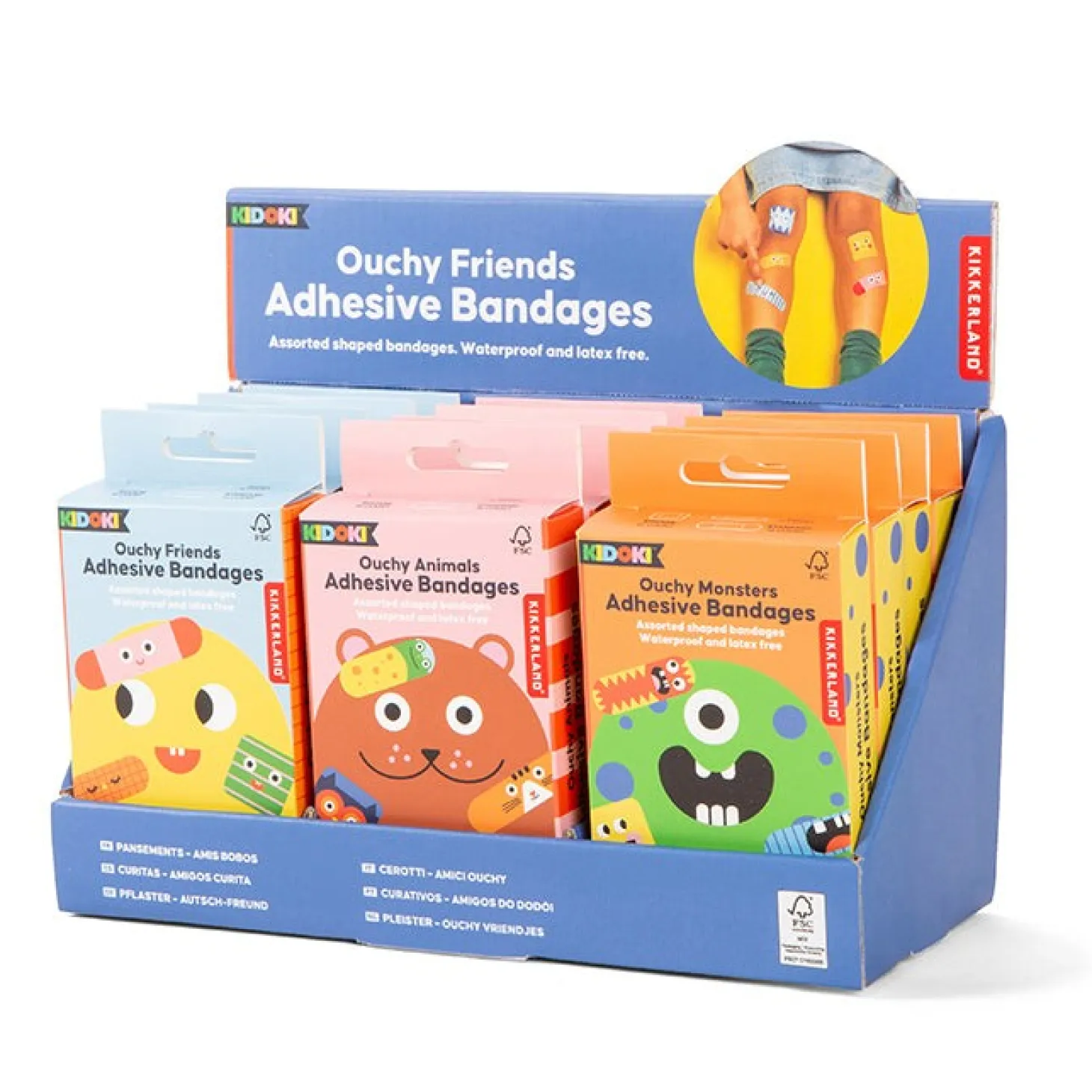 Kidoki Ouchy Friends Adhesive Bandages