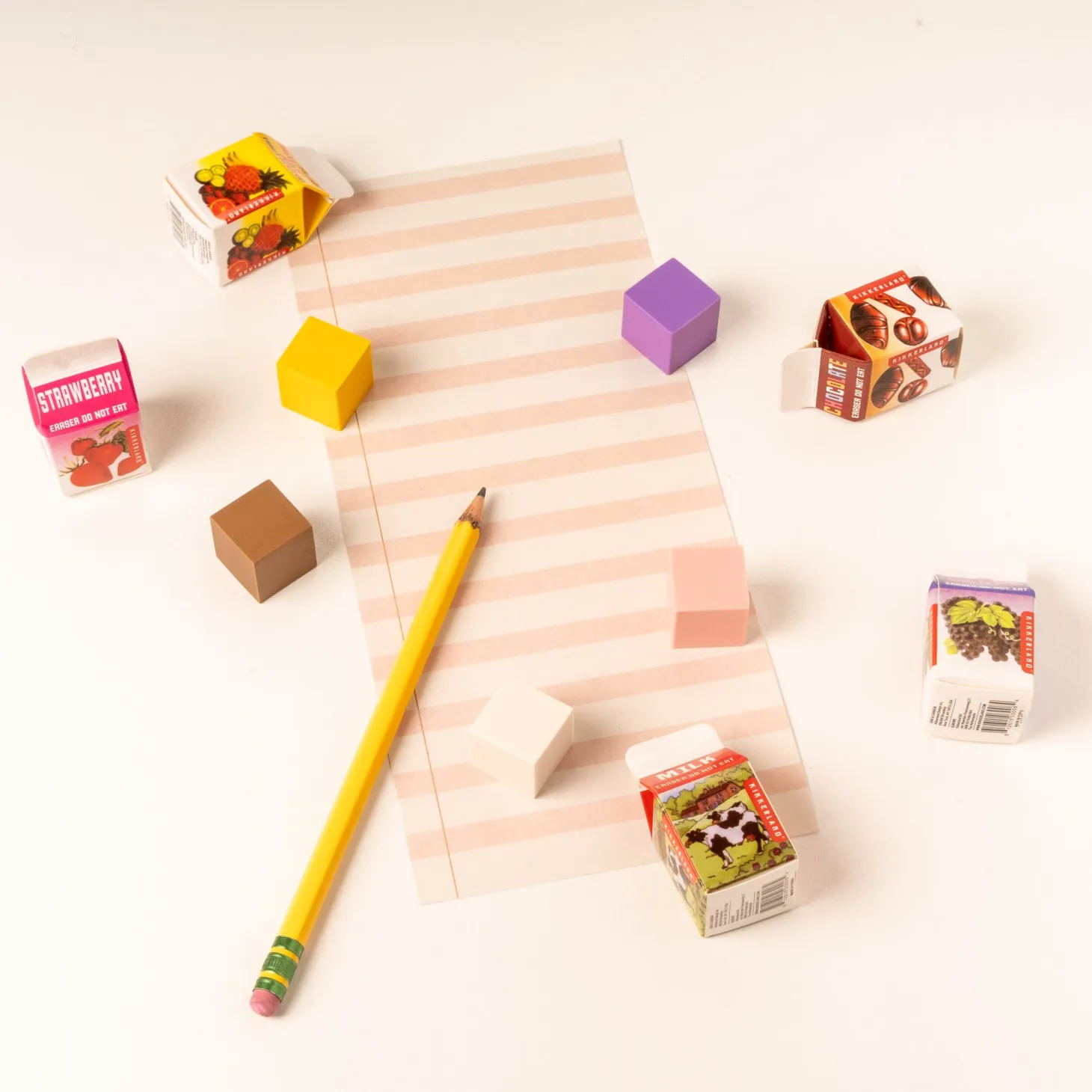 Milk Carton Scented Erasers