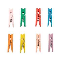 Mini Rainbow Clothespins