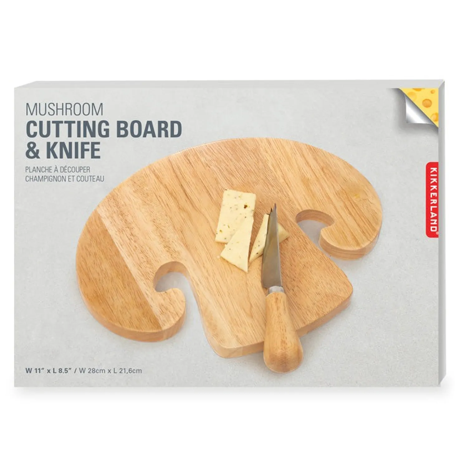 Mushroom Cutting Board & Knife