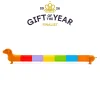 Rainbow Dachshund Markers