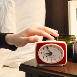 Red Retro Alarm Clock