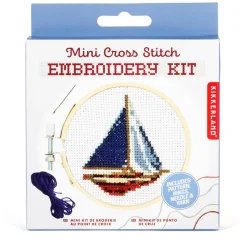 Sailboat Mini Cross Stitch Embroidery Kit