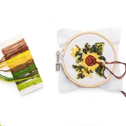 Sunflower Mini Cross Stitch Embroidery Kit