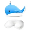 Whale Zip & Flip Travel Pillow
