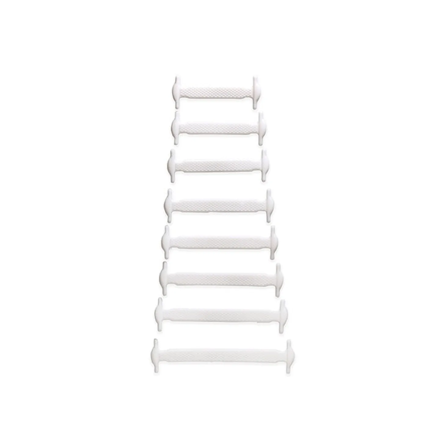 White No-Tie Shoe Bands