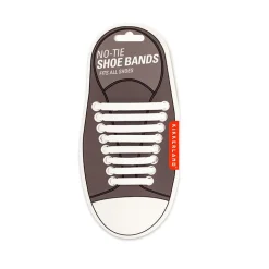 White No-Tie Shoe Bands