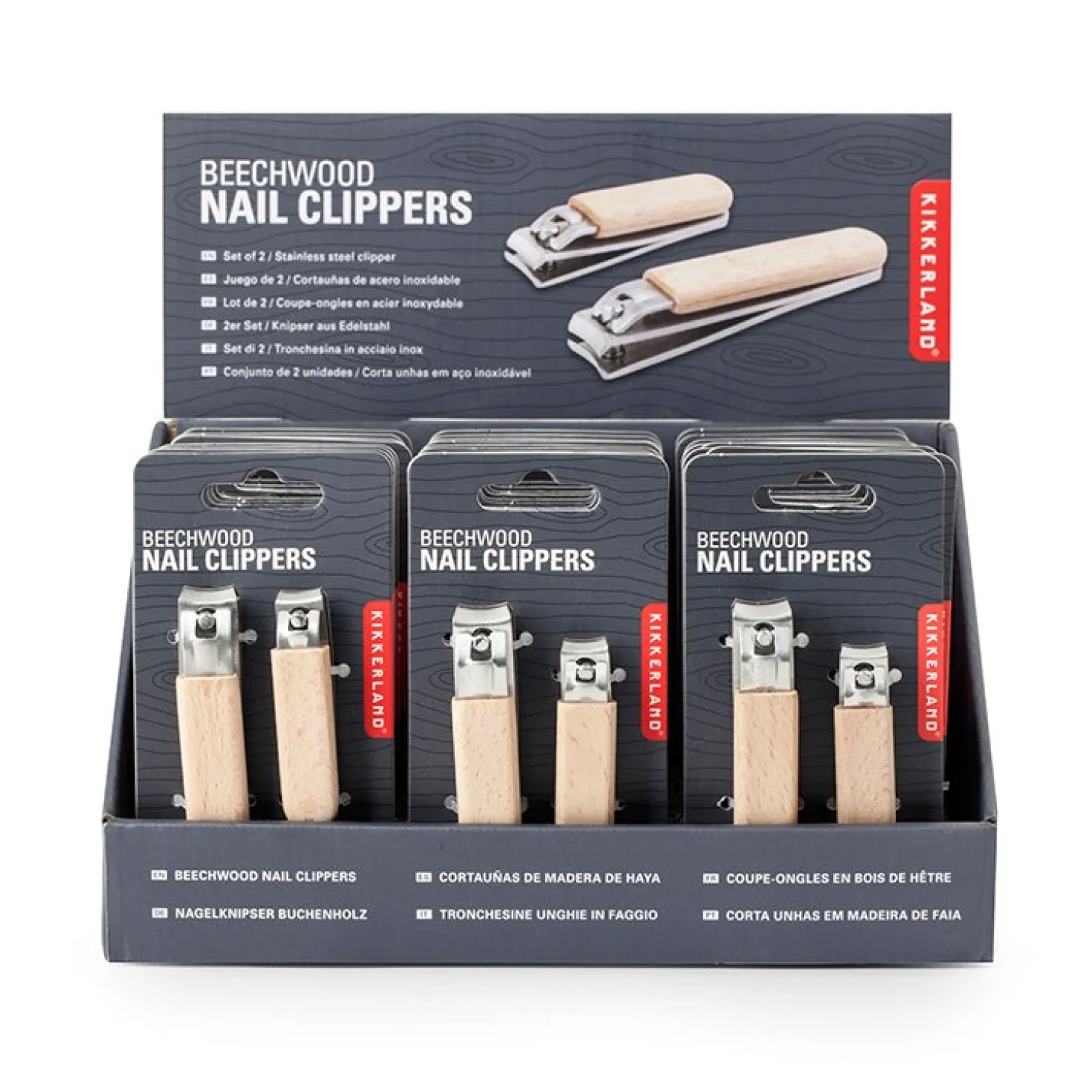 Wood Nail Clipper Set